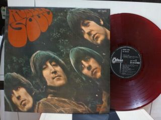 The Beatles / Rubber Soul,  Rare Red Wax Japan Orig.  1966 Odeon Lp Insert
