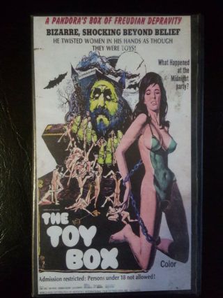 The Toy Box Something Weird Video Vhs Color 1971 Cult Ron Garcia Ann Myers Rare