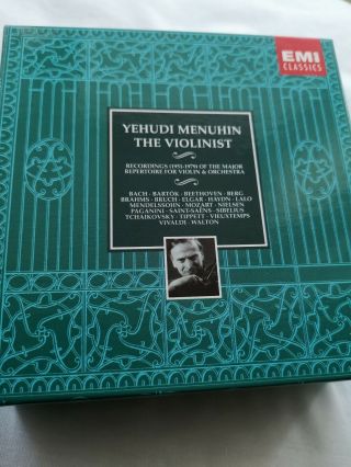 Rare Yehudi Menuhin The Violinist 10 Cd Box Set 724358556223