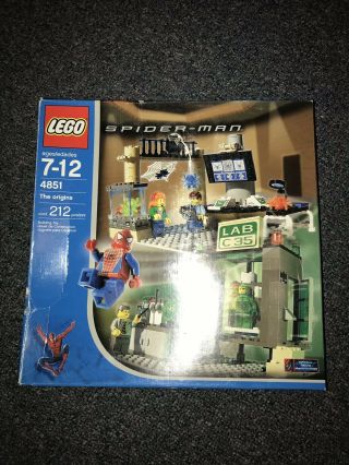 Lego 4851 Spider - Man The Origins 100 Complete And Instructions - Rare