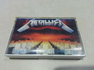 Metallica / Master Of Puppets,  Rare 1st Korea Cassette Tape.  Rare