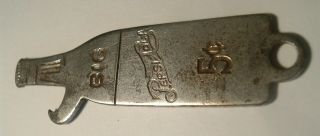 Antique Very Rare Pepsi Big 5 Cents Bottle Opener,  Hard To Find