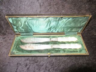 Set Of 2 Pearl Handled Knives