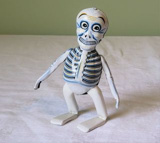 Mikuni Japan Wind - Up Sam The Strolling Skeleton Action Toy 60 