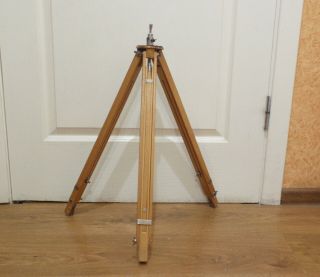 Rare Vintage 1950s Soviet Russian Ussr Wooden Tripod For The Camera Fkd / Fk
