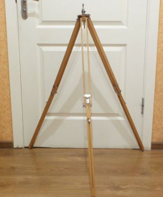Rare Vintage 1950s Soviet Russian USSR Wooden Tripod for the Camera FKD / FK 2