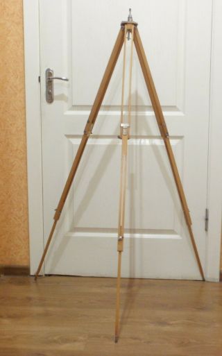 Rare Vintage 1950s Soviet Russian USSR Wooden Tripod for the Camera FKD / FK 3