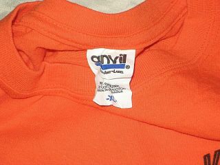 VAN HALEN 2012 Orange LOCAL CREW ROADIE XL Concert Tour T - Shirt RARE 3