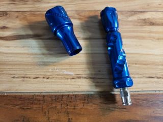Blue Tonton Impulse Smart Parts Gas Through Grip And Feedneck - Rare