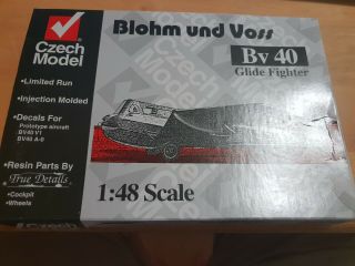 Rare Czech Models 1/48 Scale Blohm & Voss Bv 40 - Glide Fighter - Resin Parts