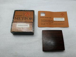 Rare Vintage J.  K.  Adams Co.  Metior Rosewood Tape Measure No.  Atm - 6 Made In Usa