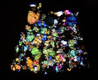 Meteorite Nwa 12455 - Rare Cr7 - Carbonaceous Chondrite - Thin Section