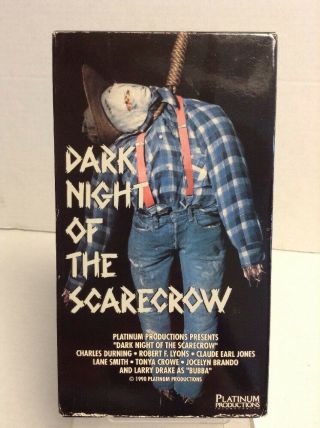 Dark Night Of The Scarecrow Vhs Ultra Rare Horror Platinum Productions Tv Movie