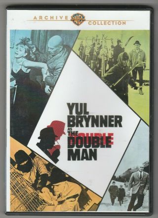 The Double Man Dvd Widescreen Rare Warner Archive Yul Brynner