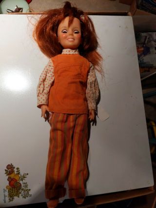 Vintage Ideal Grow Hair Crissy Doll 1969 Hippy Outfit Groovy Baby Action Figure