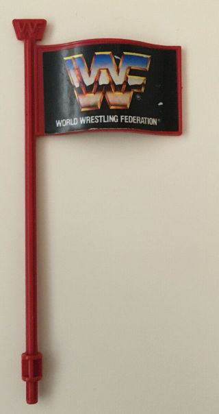 Rare Hasbro Wwf World Wrestling Federation King Of The Ring Red Flag Accessory
