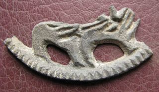 Authentic Ancient Lake Ladoga VIKING Artifact Bronze Pendant Fragment RJ 23 2