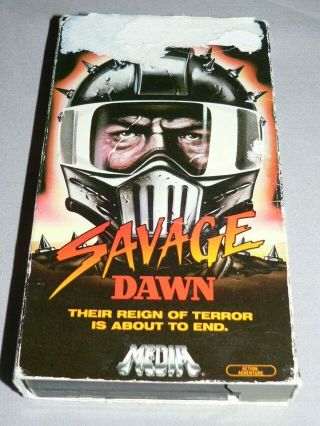 " Savage Dawn " Vhs 80s Horror 1984 Amsco / 1986 Media Release Rare Oop Htf