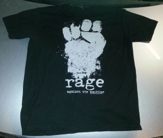 Rage Against The Machine Evil Empire Black T - Shirt Large 2010 Rare Vintage Fist