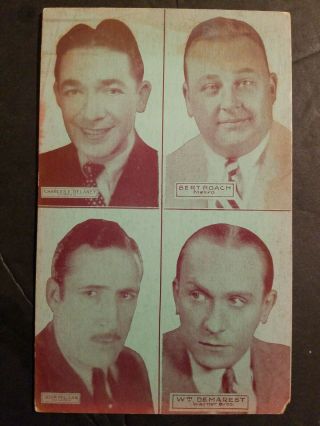 Early Exhibit 4 In 1 Actors 1920s Arcade Pinup Rare All Your Favorites