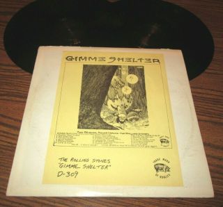 Rolling Stones Gimme Shelter 2 Lp Set Ex - Tmoq Vinyl Live Mega Rare Black Vinyl