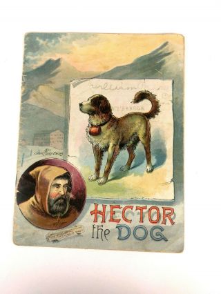 Antique 1889 Mcloughlin Bros Hector The Dog Holiday Christmas Eve Book