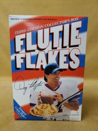 Rare 1999 Doug Flutie Flutie Flakes 3rd Edition Cereal Box