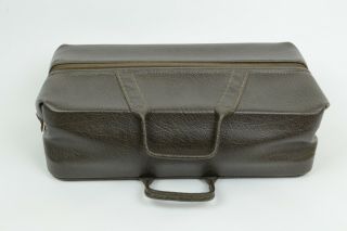 Vintage Leather Doctor Bag Dopp Kit Large Toiletries Bag Canvas Lined