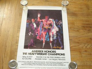 Leroy Neiman - Muhammad Ali " Tribute To A Champion " Serigraph - Signed - Rare
