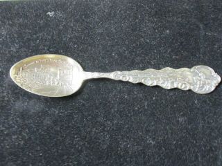 Sterling Silver Souvenir Spoon Summit Of Pike 