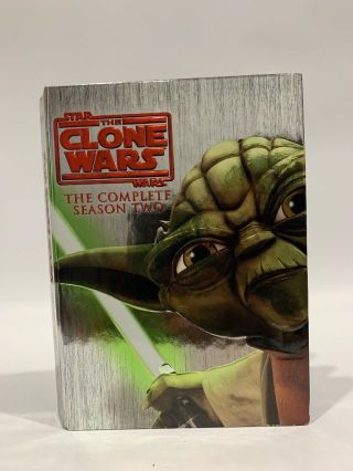 Star Wars The Clone Wars The Complete Season 2 With Booklet - Rare