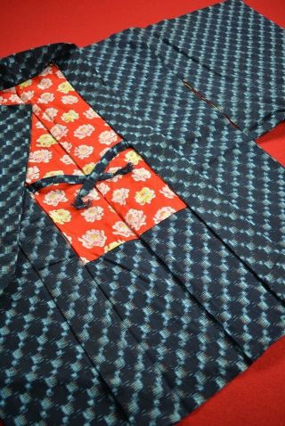 Vintage Japanese Kimono Cotton Antique Boro Noragi Indigo Blue Kasuri/dm21/540