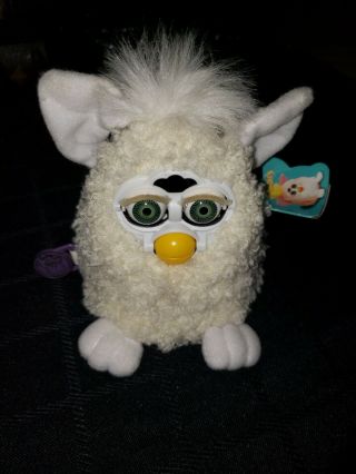 Rare Vintage Furby Baby Solid White 1999