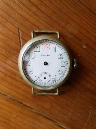 Antique Ww1 Trench Watch Lancet Pulp Fiction Watch