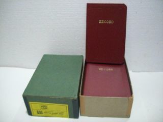 Box Of (6) Vtg / Antique Boorum & Pease Miniature Account Record Books No.  690 Nos