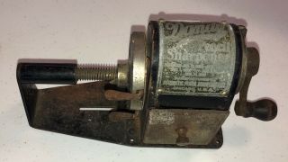 Antique Rare Industrial Dandy Automatic Desk Pencil Sharpener 1910s Museum