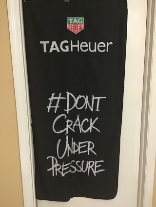 Rare - Tag Heuer Cloth Window Advertisement Ad Sign / Don’t Crack Under Pressure