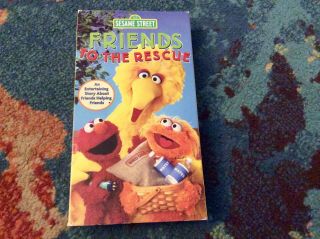 Sesame Street “friends To The Rescue” Vhs 2005 Big Bird Very Good Rare