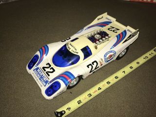Rare Tin Plastic Friction Martini Porsche 917k Taiyo Japan 1972 