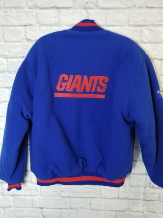 Vtg Nfl York Giants Rare Blue Jacket 90 