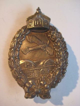 German Ww I Air Force Pilot Medal Producer Juncker 1914 - 1918 Rare Hollow Silver