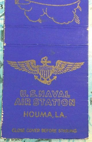 Rare Vintage US Army / US Navy Airship Blimp WWII Era Matchbook Cover 2