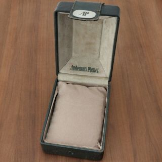 Rare Vintage Leather Watch Box For Ap Audemars Piguet Oak Worn Patina Wear