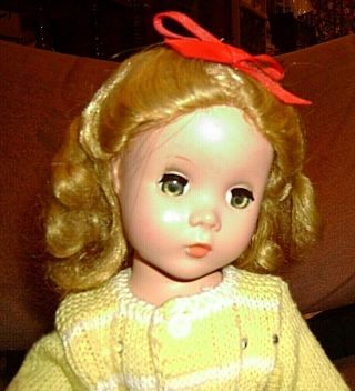 14 - In Vintage 1950s Madame Alexander Maggie Doll,  Redressed,  Wig