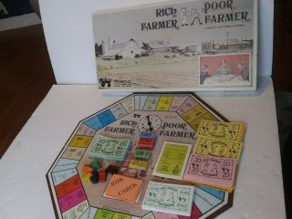 Rich Farmer Poor Farmer Board Game Rare Mcjay Game Co