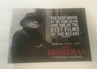 Fyc The Irishman For Your Consideration Booklet Rare Scorsese De Niro Pacino