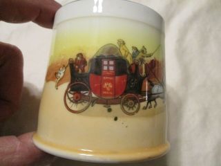 Rare Vintage Royal Doulton Coaching Days Stagecoach Robbery China Mug Cup