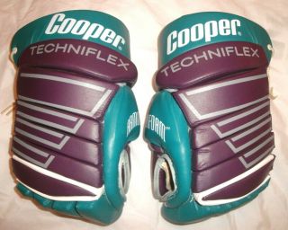 Mighty Ducks Cooper Techniflex Gloves Vintage Rare 90 