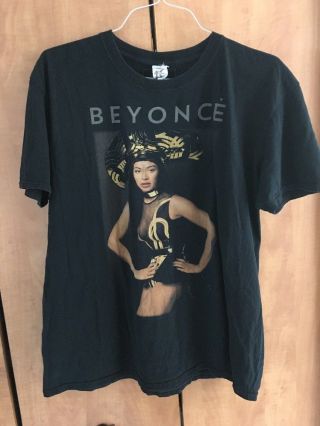 Rare Authentic Beyonce 2013 The Mrs.  Carter Show World Tour T - Shirt Black