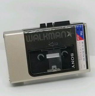 Rare Vintage Sony Wm - F8 Walkman Cassette Player Fm Radio 1980 